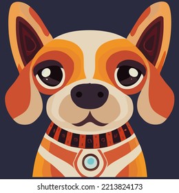illustration Vector graphic of dog isolated good for logo, icon, mascot, print or customize your design