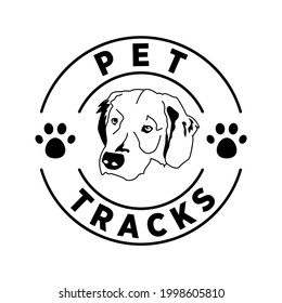 Ilustración Gráfica vectorial del diseño del logotipo del perro