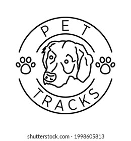 Ilustración Gráfica vectorial del diseño del logotipo del perro