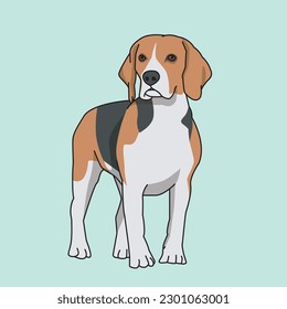illustration vector graphic of dog perfect for design and wallpaper 