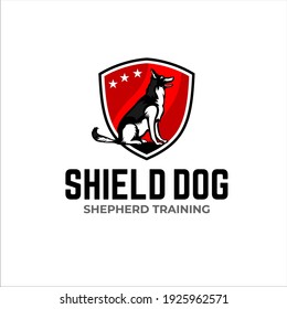 Illustration vector graphic of dog training concept Logo Design template