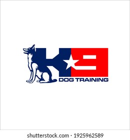 Illustration vector graphic of dog training concept Logo Design template