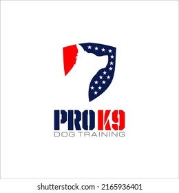 Illustration vector graphic of dog training concept Logo Design template