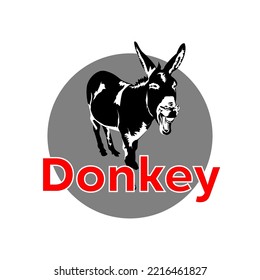 Illustration Vector Graphic of Donkey logo design