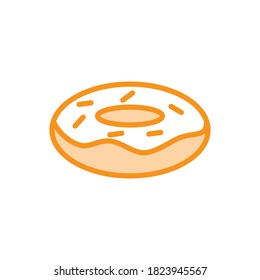 Illustration Vector graphic of donut icon. Fit for cake, cafe, food, bakery etc.