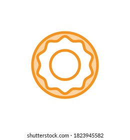 Illustration Vector graphic of donut icon. Fit for cake, cafe, food, bakery etc.