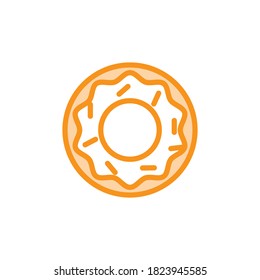 Illustration Vector graphic of donut icon. Fit for cake, cafe, food, bakery etc.