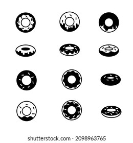 Vektorgrafik der Illustration des Donut-Symbols