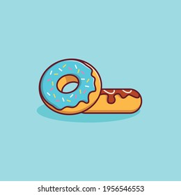 Illustration vector graphic of Donut. Perfect for menu books, posters, banners, etc.