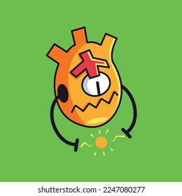 Ilustración vectorial gráfico de dibujos de doodle, perfecto para camisetas, pegatinas, etc.