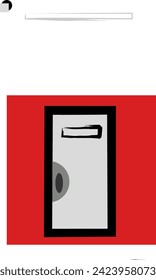 Illustration vector graphic of a door