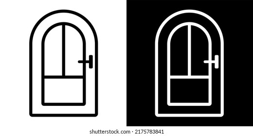 Illustration Vector Graphic of door house, construction icon
