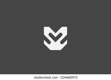 Illustration vector graphic of double letter S or letter V. Good for logo