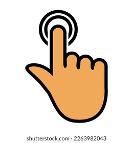 Ilustración Vector Gráfico de doble, punteo, gestos de mano Icono