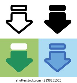 Illustration vector graphic of Download Icon. Perfect for user interface, new application, etc