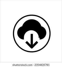 Ilustración vectorial gráfico de descarga, datos, carga, enlace, web, teléfono, nube, compartir, conectar, icono
