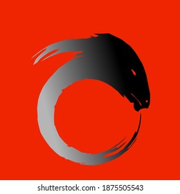 Illustration vector graphic of dragon abstract, good for wallpaper or company logo