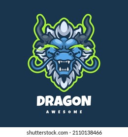 Illustration vector graphic of Dragon, good for logo design
