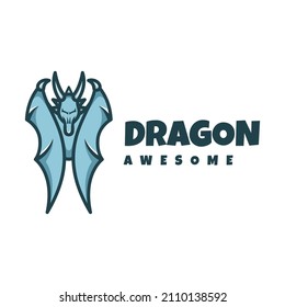 Illustration, Vektorgrafik von Dragon, gut für Logo-Design