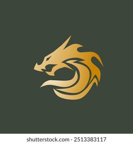 illustration vector graphic of dragon, good for making logos
