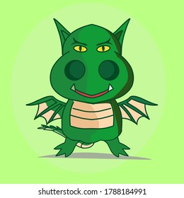 Illustration vector graphic of dragon mascot good for t-shirt,cloting,fashion, sticker or etc