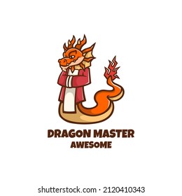 Illustration Vector Graphic of Dragon Master, good for logo design