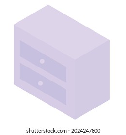 Illustration vector graphic of drawer isometric.