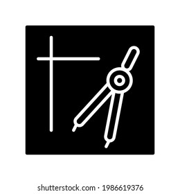 Illustration Vector graphic of drawing compass icon