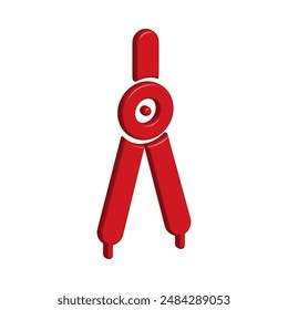 Illustration Vector graphic of drawing compass icon. Fit for design, architect, education etc.