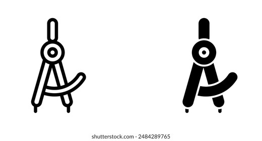 Illustration Vector graphic of drawing compass icon. Fit for design, architect, education etc.