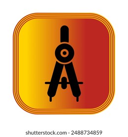 Illustration Vector graphic of drawing compass icon. Fit for design, architect, education etc.