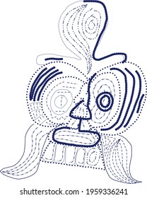Illustration vector graphic of dream-making genie good for background, t-shirt design and coloring book