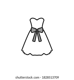 Ilustración Gráfica vectorial del icono vestido