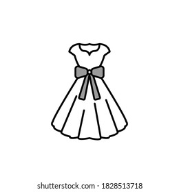 Ilustración Gráfica vectorial del icono vestido