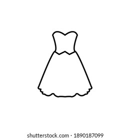 Illustration Vector graphic of dresses icon