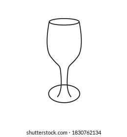 Illustration Vektorgrafik des Trinkgläsersymbol. perfekt für das Symbol und Logo des Restaurants