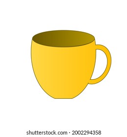illustration vector graphic of drinking glass icon, great for video content etc.