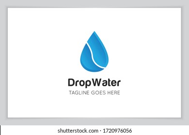 illustration vector graphic of drop water logo and icon good for liquid , plumbing, oil, water icon