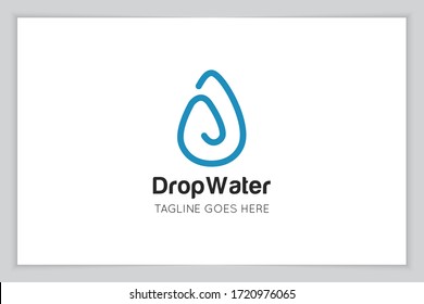 illustration vector graphic of drop water logo and icon good for liquid , plumbing, oil, water icon