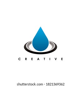 ilustración vectorial gráfico del logotipo de agua de gota y icono bueno para líquido , plomería, aceite, icono de agua
