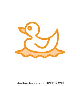 Illustration Vector graphic of duck icon template