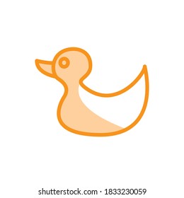 Illustration Vector graphic of duck icon template