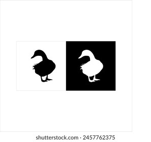 Illustration vector graphic of duck icon