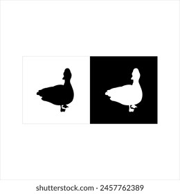 Illustration vector graphic of duck icon