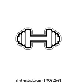 Illustration vector graphic of dumbbell icon