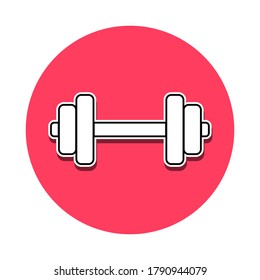 Illustration vector graphic of dumbbell icon