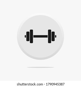 Ilustración vectorial gráfica del icono de dumbbell