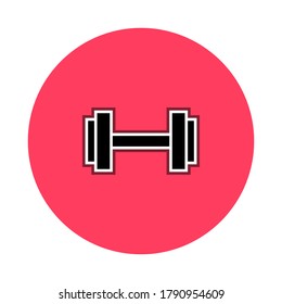 Ilustración vectorial gráfica del icono de dumbbell