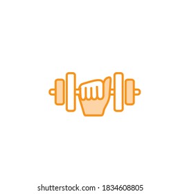 Illustration Vector graphic of dumbbell icon