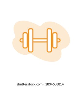 Illustration Vector graphic of dumbbell icon